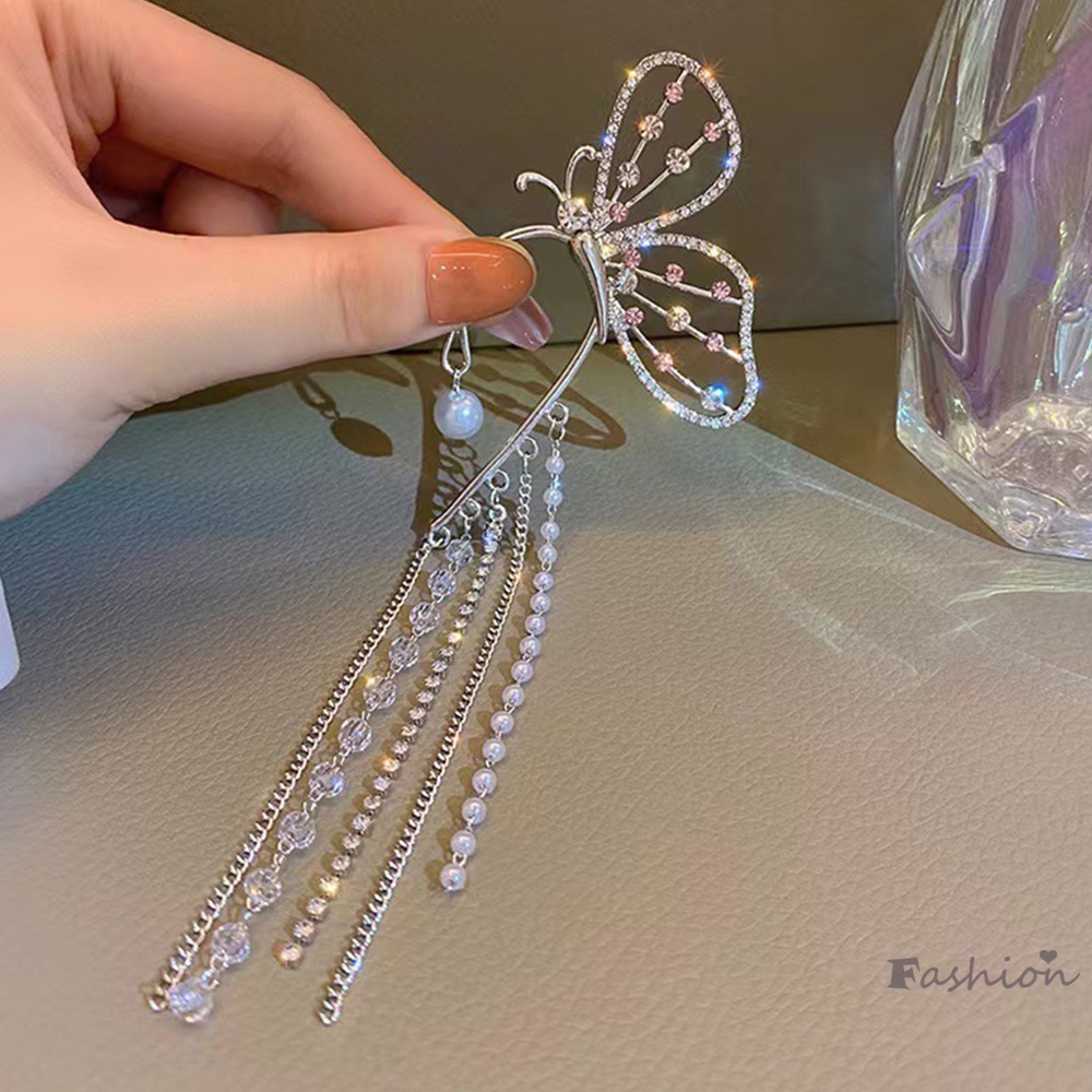 Bông Tai Đính Đá Zircon Thời Trang Sang Trọng Cho Nữ