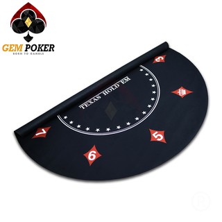 THẢM POKER TRÒN CAO SU CAO CẤP - BLACK