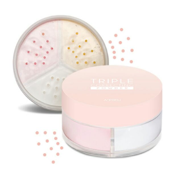 Phấn phủ bột TRIPLE CORRECTING POWDER APIEU