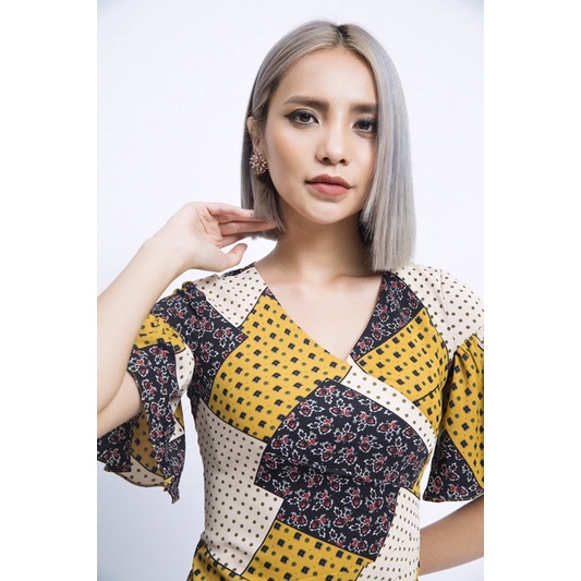 Đầm xếp 2 lớp Ivy moda - Size S - Like new