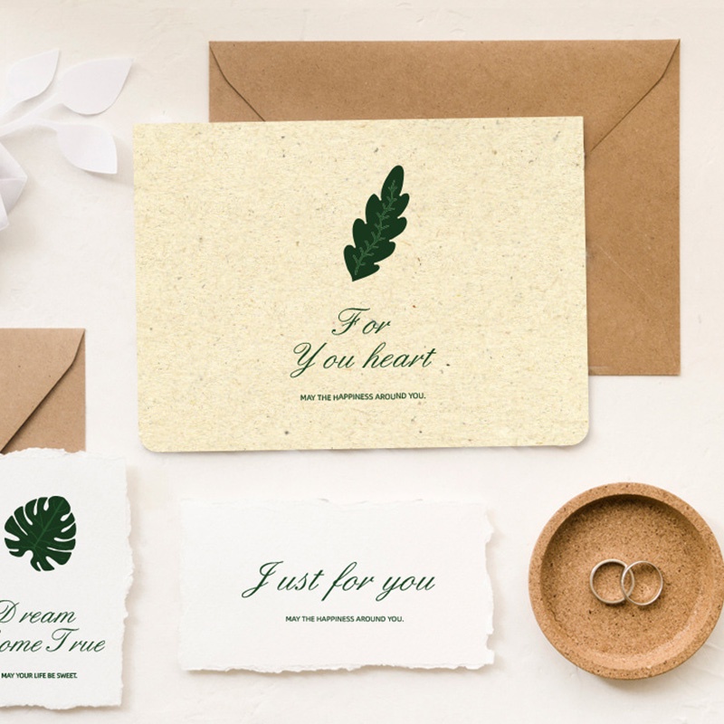 Set 6 Thiệp Chúc Mừng Năm Mới Phong Cách Retro Thẻ