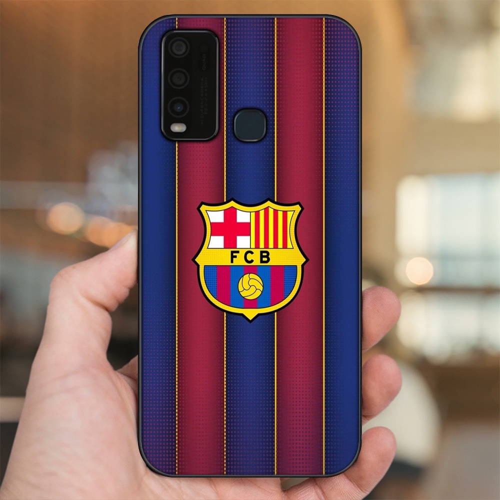 Ốp lưng Vivo Y30, Y50 viền đen in hình Barcelona Barca