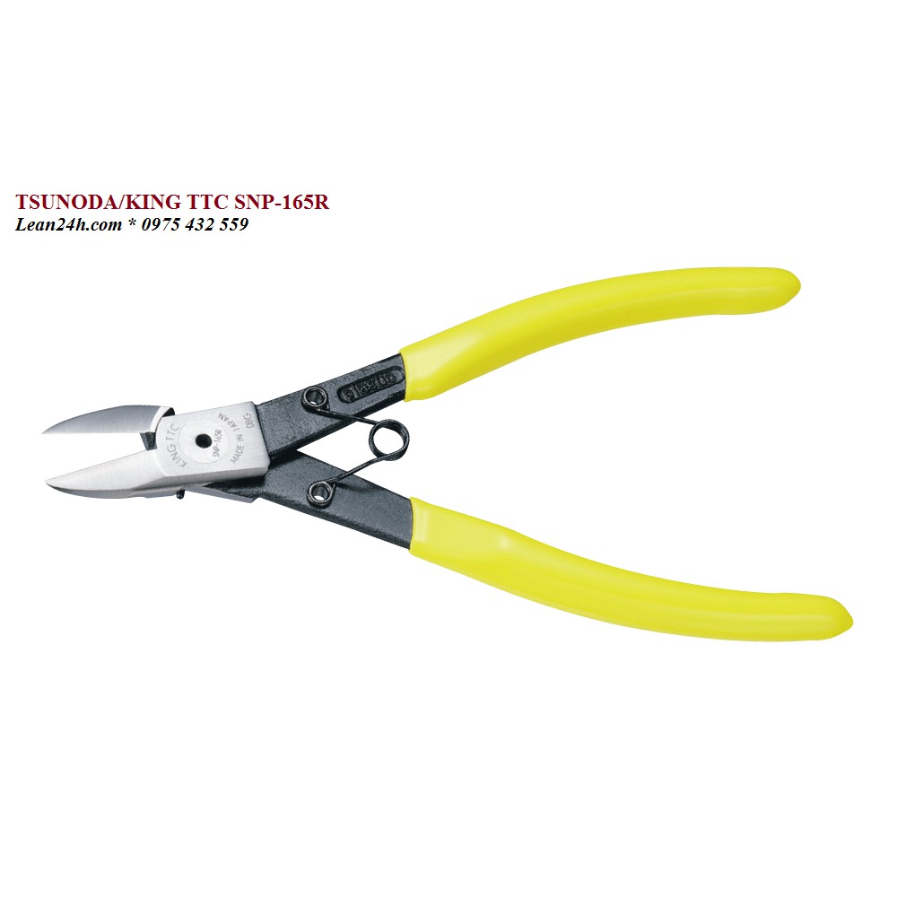 Kìm cắt nhựa mỏng lưỡi tròn 165mm Tsunoda SNP-165R