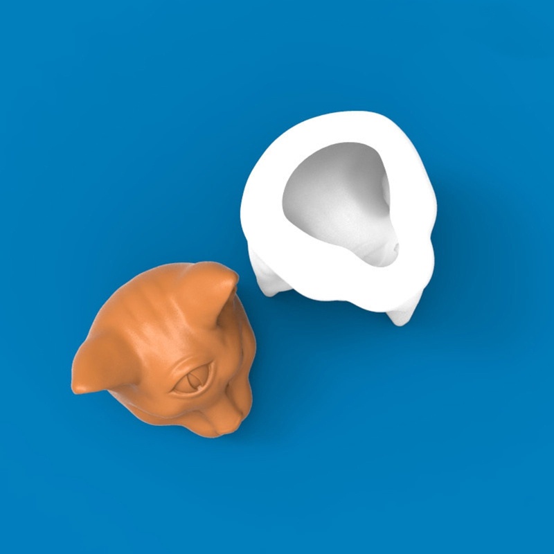 Khuôn Silicone Làm Nến Hình Mèo Độc Đáo