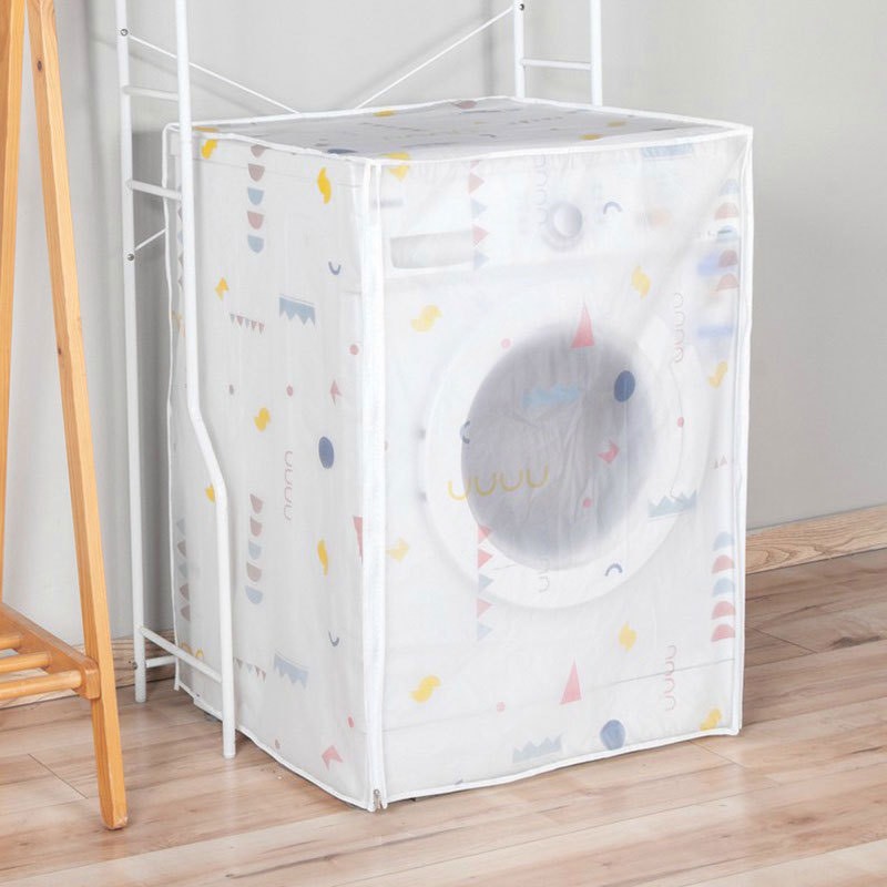 Bọc máy giặt cửa ngang - cửa trước vải satin chống thấm