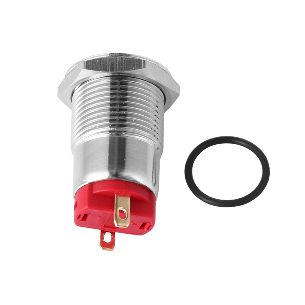 Nút Nhấn Khởi Động Xe Máy Bằng Kim Loại Cao/ Dẹt Không Thấm Nước 12mm 250V