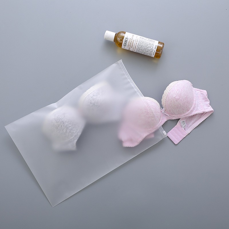 Túi zip có khóa lụa mờ túi dây rút đựng mỹ phẩm quần áo chống nước nhỏ xinh ANDOSA TCN04