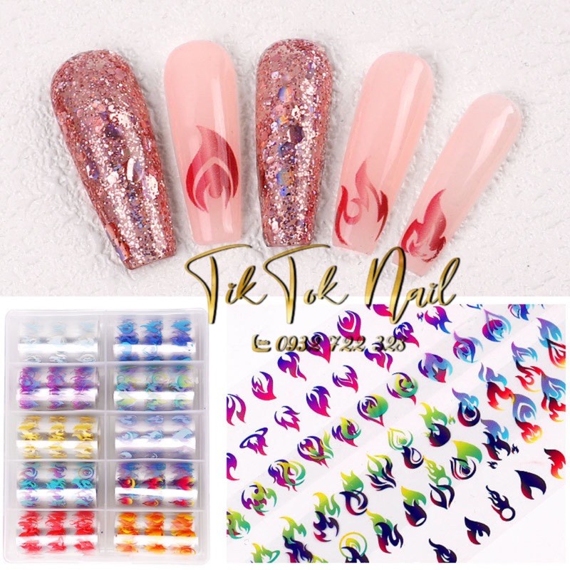 Fion trang trí dán móng tay