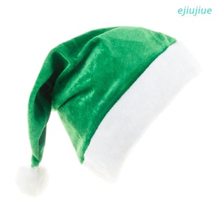 Mũ ông già noel bằng lông nhung mềm mại màu xanh lá độc đáo