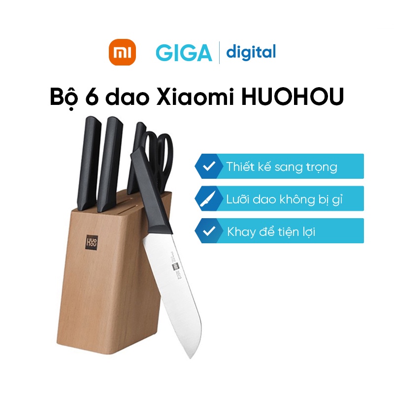 Bộ dao làm bếp 6 món Xiaomi HUOHOU