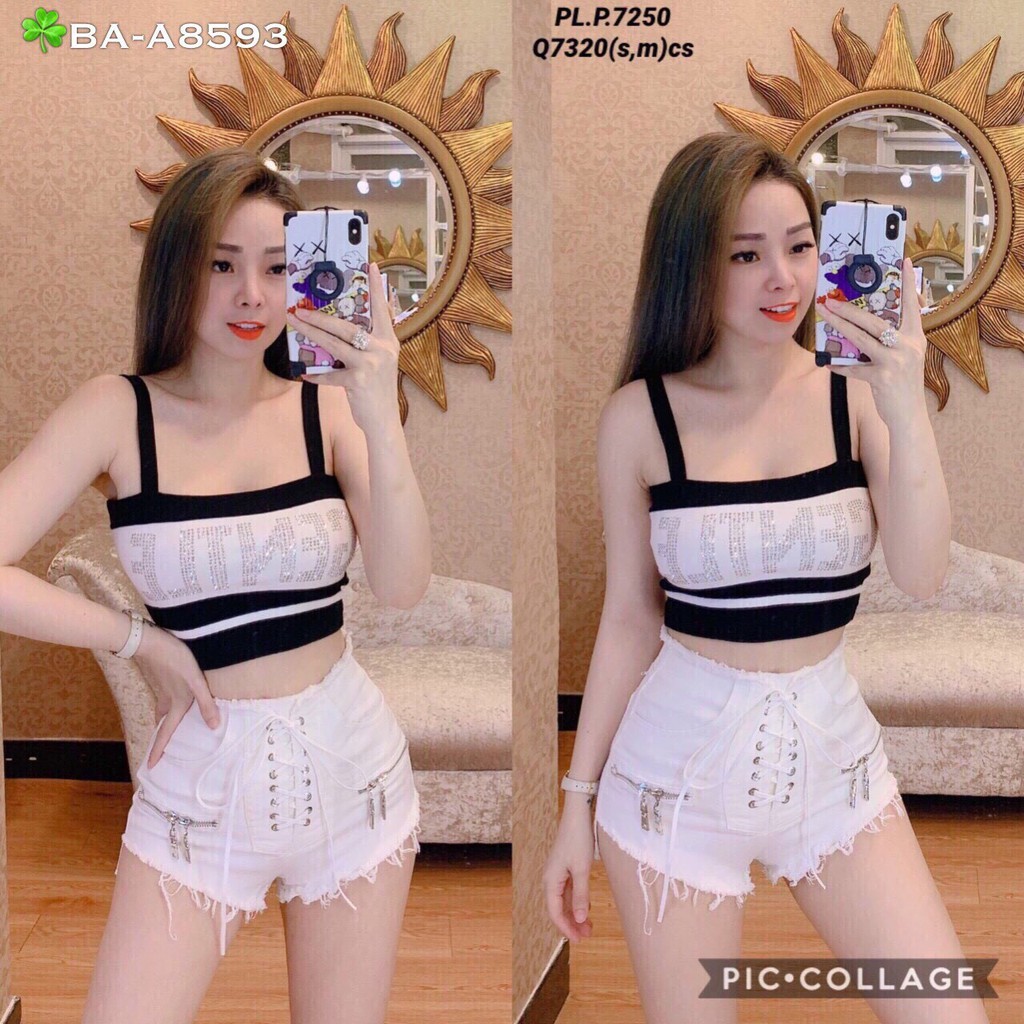 ÁO ỐNG NỮ ĐÍNH ĐÁ ĐẸP