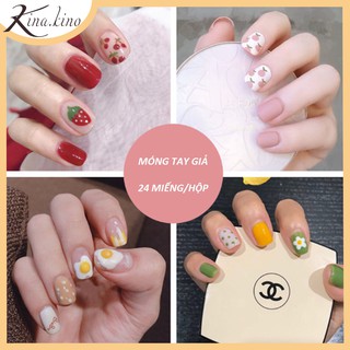 [TANG KEO ] Set 24 móng tay giả cao cấp- Có hơn 30 mẫu móng tay từ sang trọng tới kute- KinaKino