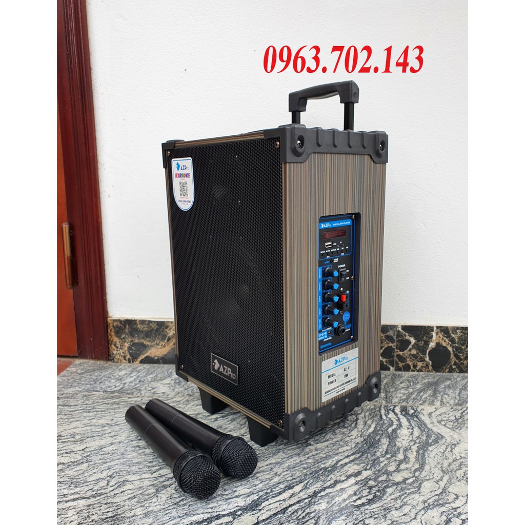 LOA KÉO BASS 2 TẤC AZ Pro – AZ 8 2 MÍC GIÁ RẺ CÓ CHẤT ÂM HAY NHẤT