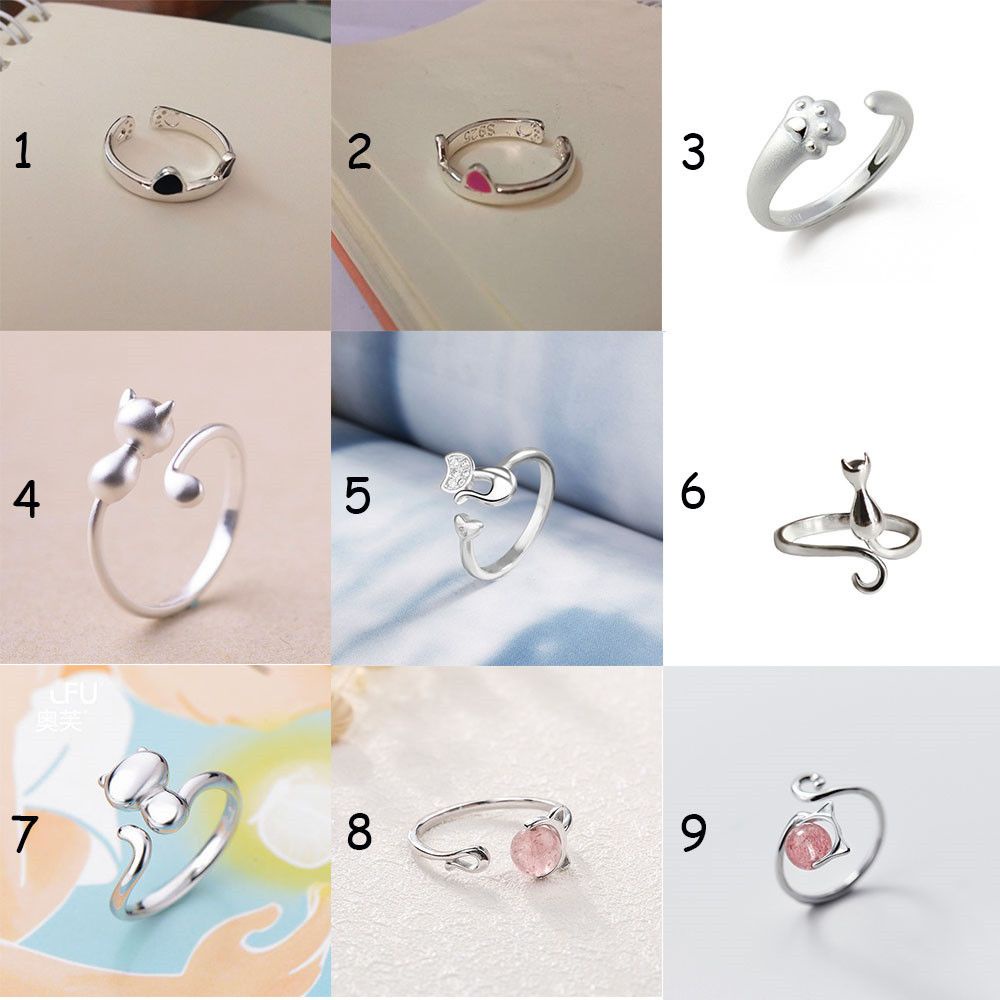 Nhẫn hở hình tai mèo dễ thương MIHAN1
