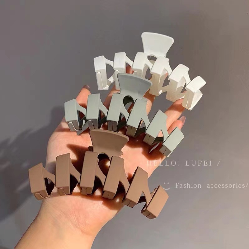 Kẹp Tóc 5 Răng Cỡ Lớn Thiết Kế Đơn Giản Kiểu Hàn Quốc Cho Nữ