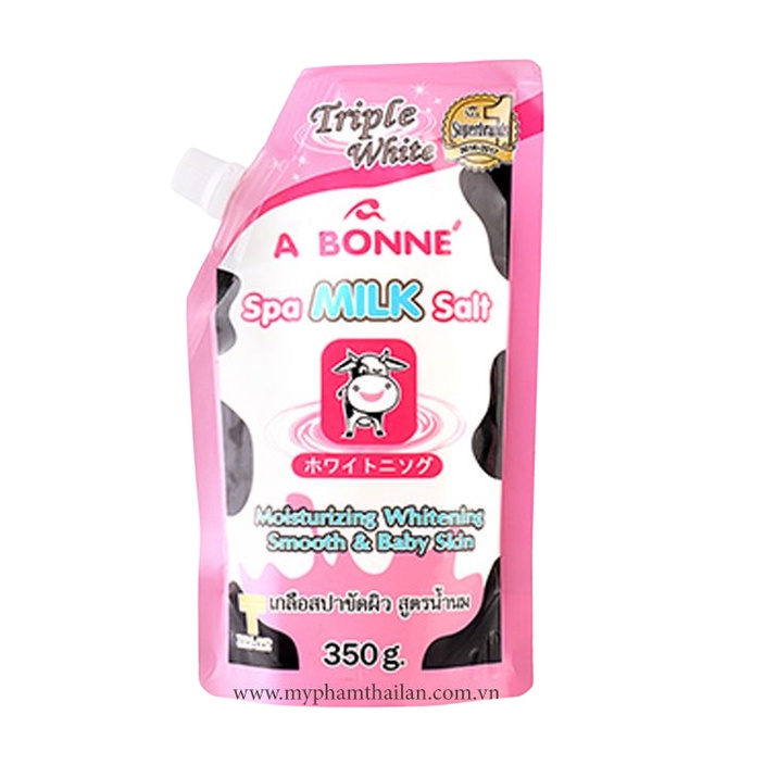 Muối Tắm Tẩy Tế Bào Chết Chiết Xuất Sữa Bò A Bonne Spa Milk Salt 350g