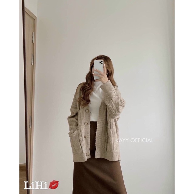 áo len cadigan thừng hàng qccc