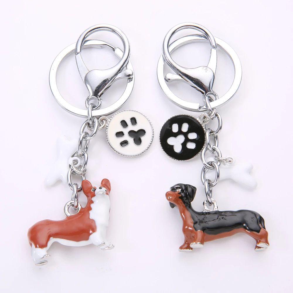 LANFY Móc Khóa Hình Chú Chó Husky 3D Bằng Kim Loại Dễ Thương