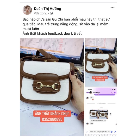 Túi Hồ Ngọc Hà da rắn chất đẹp nhiều màu Đeo chéo đeo vai(không hộp)