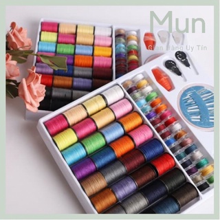 Hộp 64 cuộn chỉ may đa năng nhiều màu sắc cùng nhiều phụ kiện