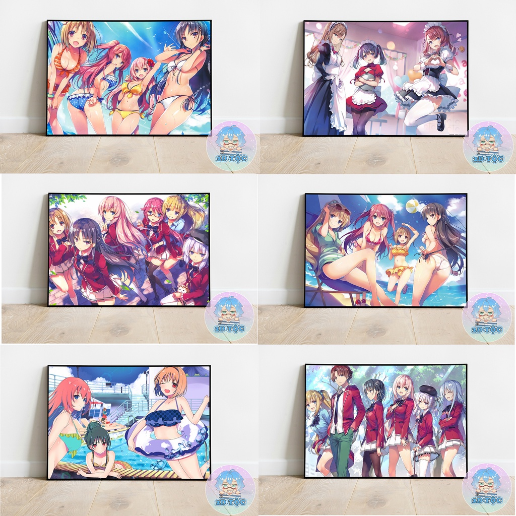 Tranh Poster Dán Tường mùa hè Anime Manga Classroom of the Elite COTE – Kích thước A3 A4 by 2D Tộc Shop