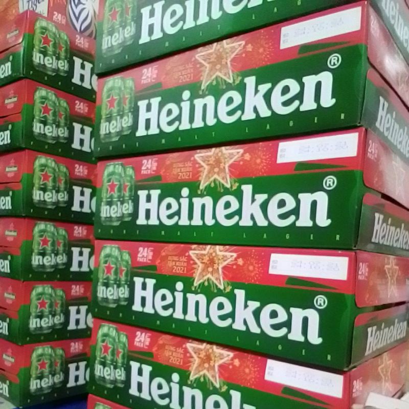 1 thùng bia Heineken Tết 2023 24 lon x 330ml hsd: tháng 7/2023