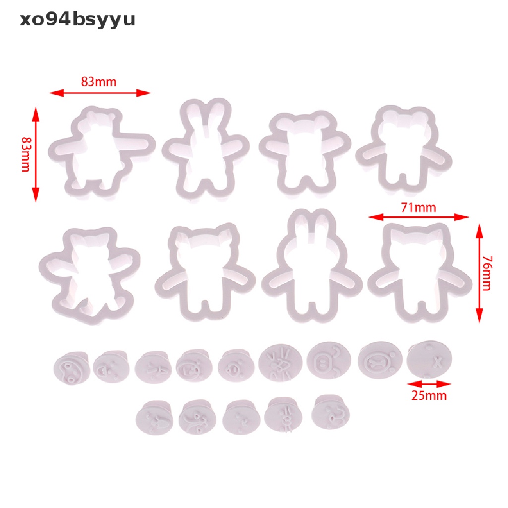 Bộ Khuôn Cắt Bánh Quy Hình Động Vật Hoạt Hình Đáng Yêu Xo94Bsyu