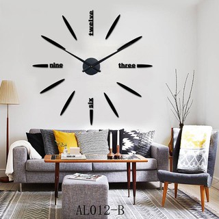 Đồng hồ dán tường phong cách châu âu cỡ lớn 120cm