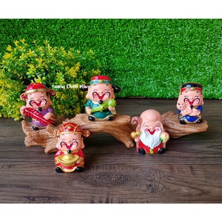 Tượng chibi ông Hỷ 6cm ( trong bộ Ngũ Phúc)