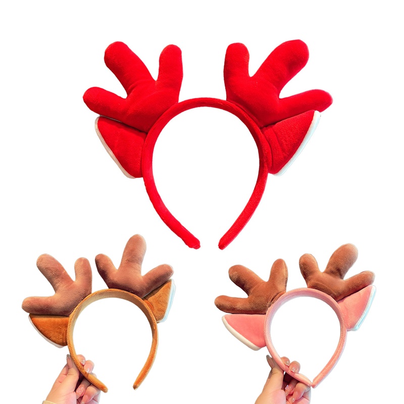 Flgo Băng Đô Cài Tóc Rửa Mặt Hình Tai Hươu Hoạt Hình Dễ Thương