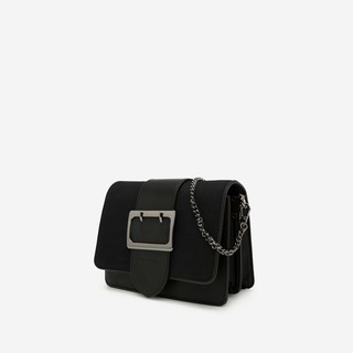 Hàng Mới Về Vascara - Túi Đeo Chéo Phối Belt - SHO 0118 - Màu Đen - Vascara