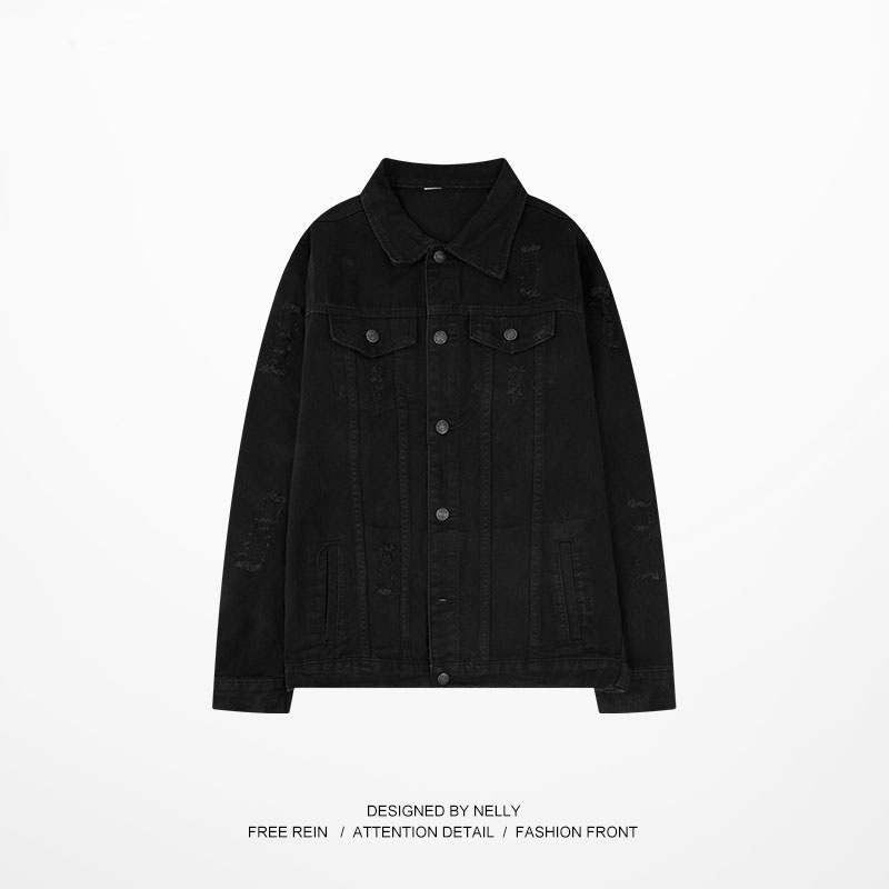 Áo khoác bò denim Nelly thu đông áo khoác jean basic