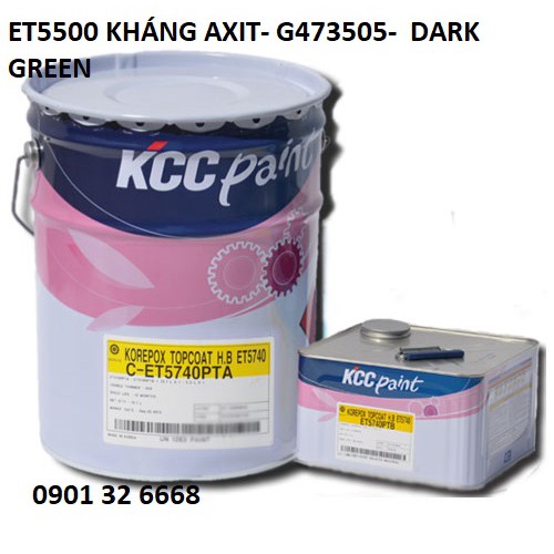 Sơn sàn Epoxy ET5500 kháng axit -G473505 Dark Green 16L
