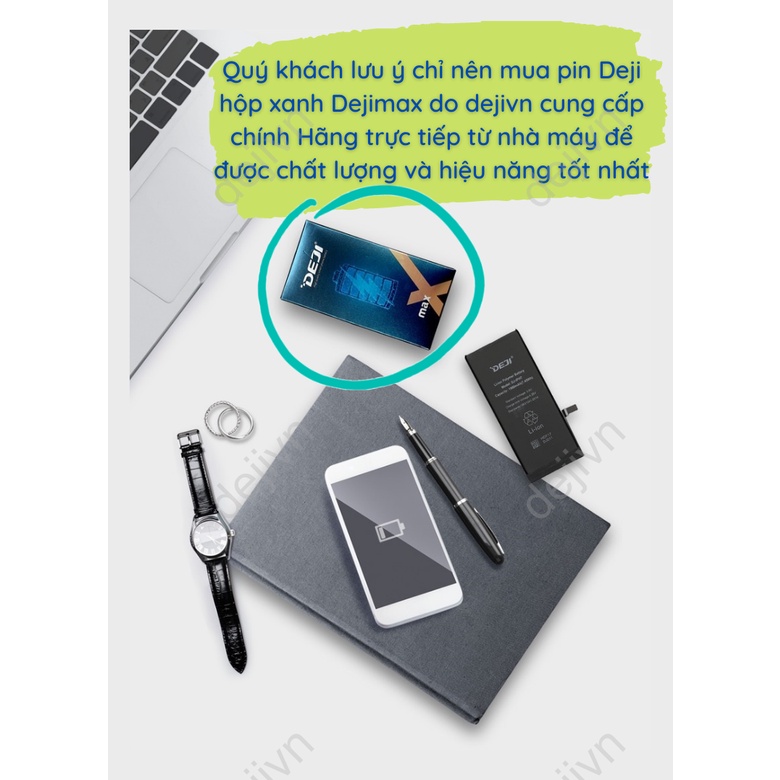 Siêu pin iphone dung lượng cao DEJIMAX cho iphone 11 X XR XS XSMax 8 8Plus SE2 7 7Plus 6 6Plus 6S 6SPlus 5 5S 5C 5SE