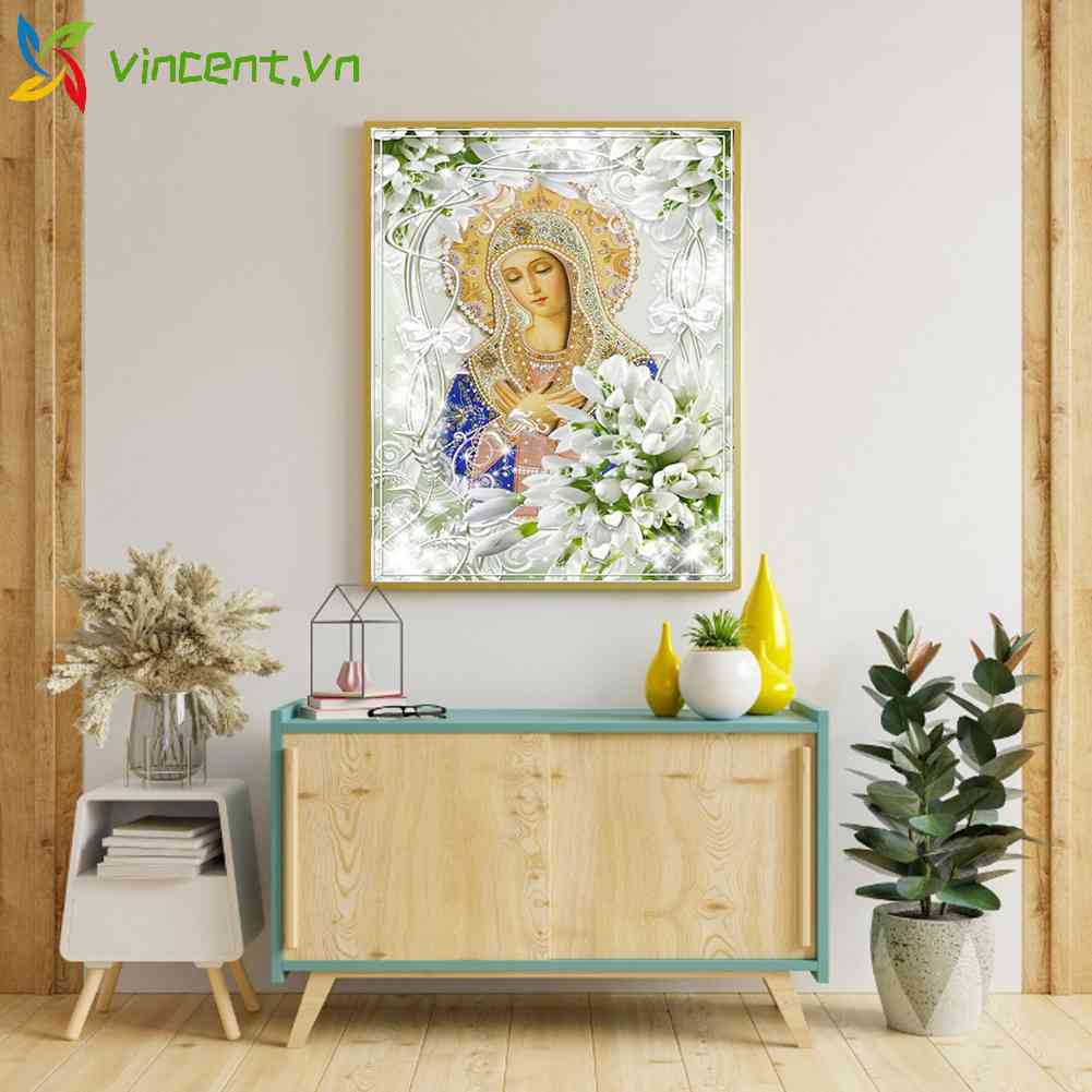 Toàn Bộ Tranh Thêu Chữ Thập 11CT Hình Đức Mẹ