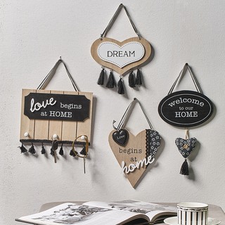 Tấm Gỗ Khắc Chữ Welcome Phong Cách Hiện Đại Treo Trang Trí Nội Thất