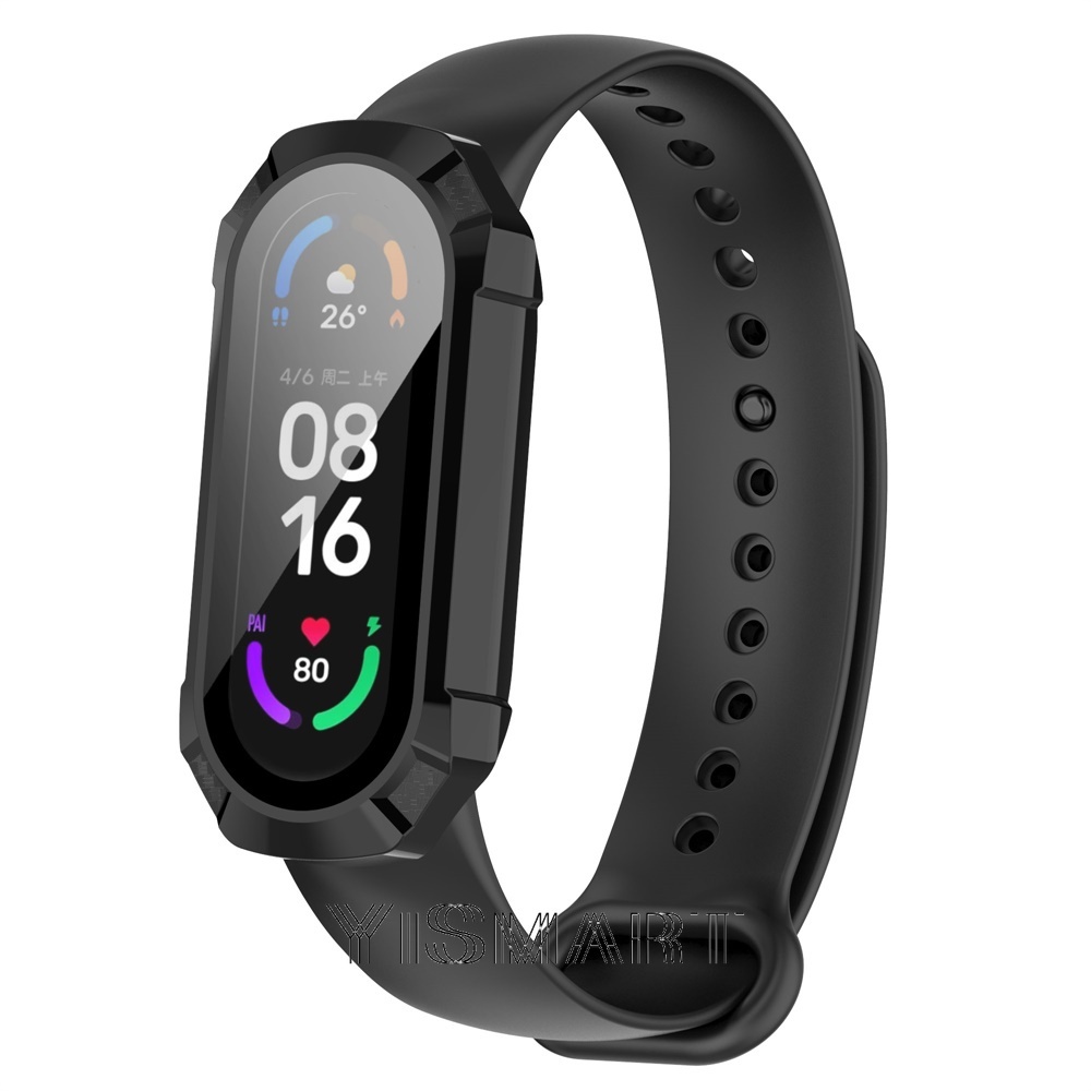 Ốp Bảo Vệ Toàn Màn Hình 2 Trong 1 Cho Xiaomi Mi band 6 5 4+Film Miband 6 band 5 4 NFC
