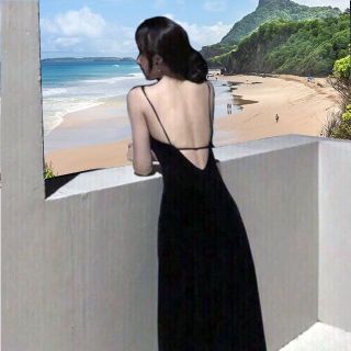 Đầm maxi dây hở lưng sexy