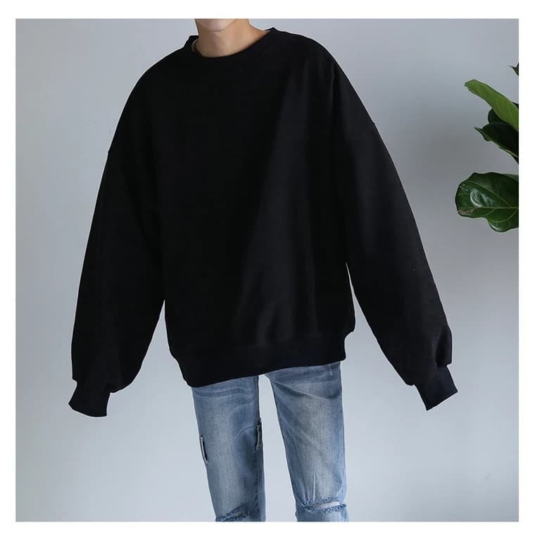 Áo Sweater Áo Thun Nỉ Trơn Cổ Tròn Thời Trang Nam Nữ Unisex Dài Tay Phong Cách Siêu Hot Mọi Thời Đại