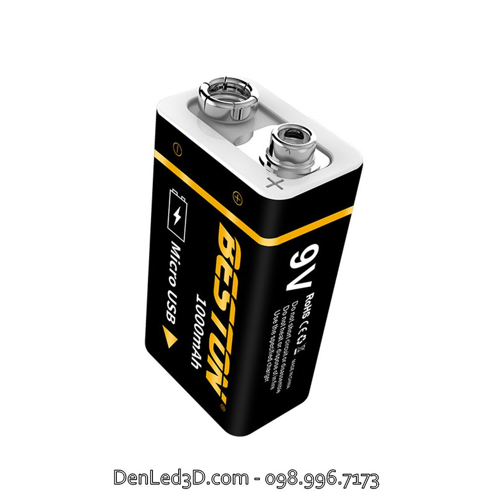 Pin Sạc Beston 9V Lithium 1000mAh Sạc Micro USB
