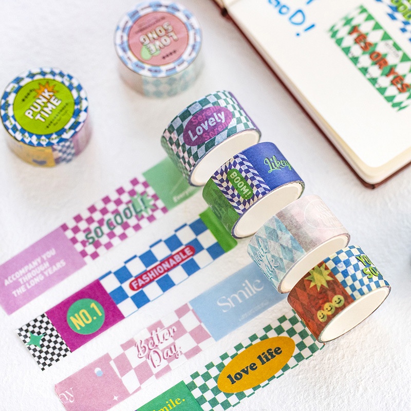 1 Cuộn Băng Keo Dán Mặt Nạ Kiểu Rock Punk Mohamm Cá Tính