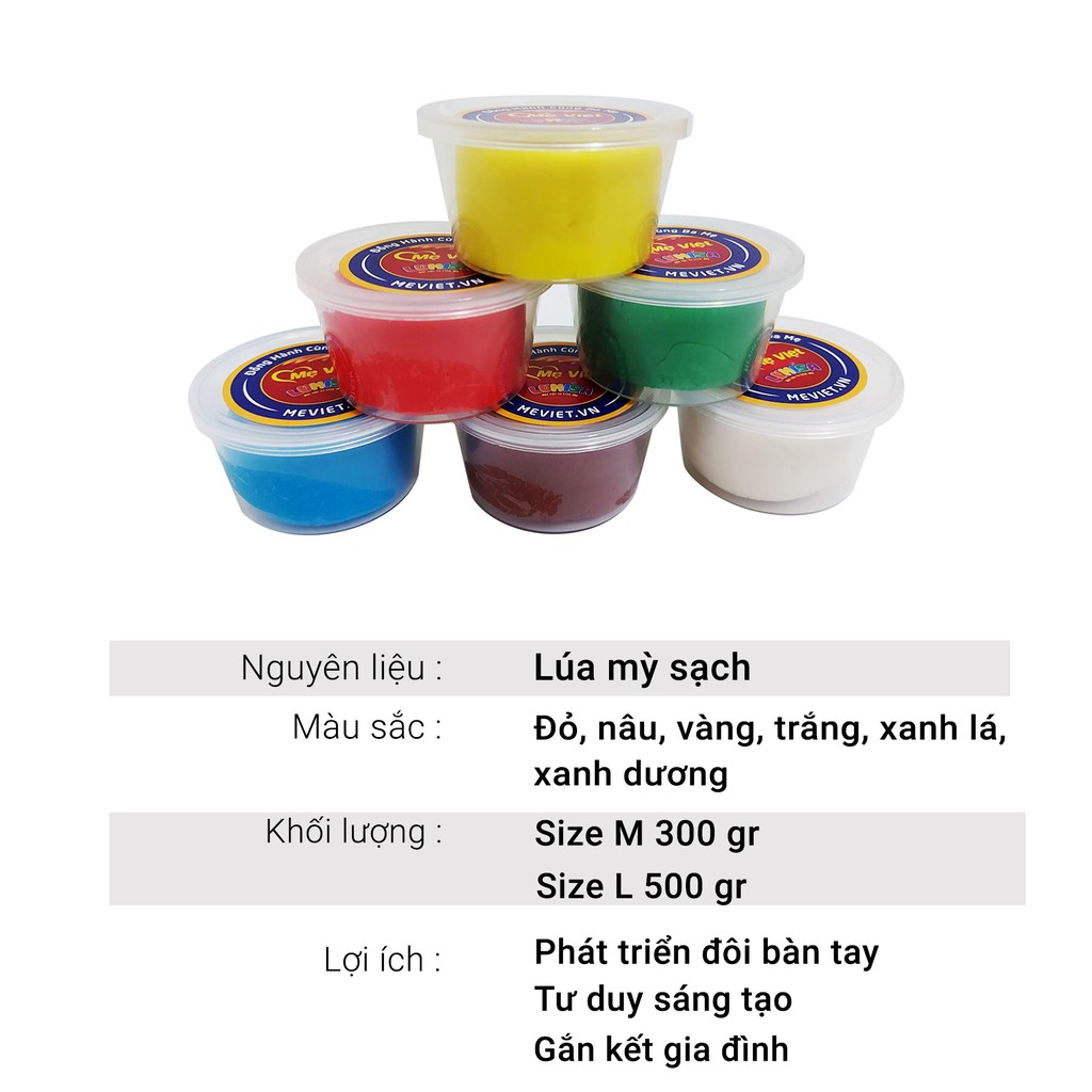 Đất Nặn Bột Nặn Trẻ Em An Toàn Cho Bé Lumisa - Hộp 500gr