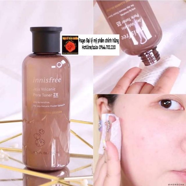 NƯỚC HOA HỒNG TRO NÚI LỬA INNISFREE  MẪU MỚI