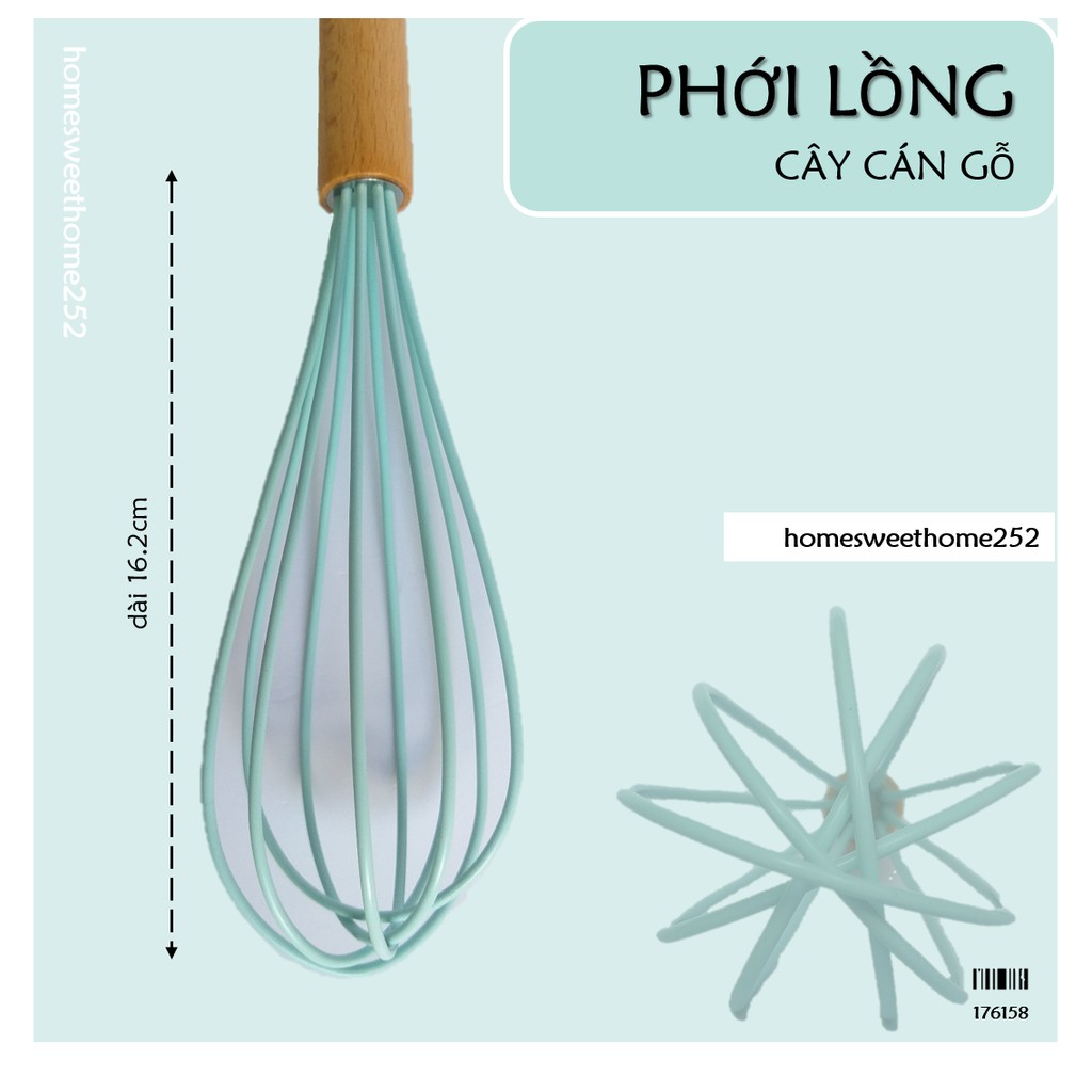 Phới lồng cán gỗ đánh lòng trắng trứng HOMESH252