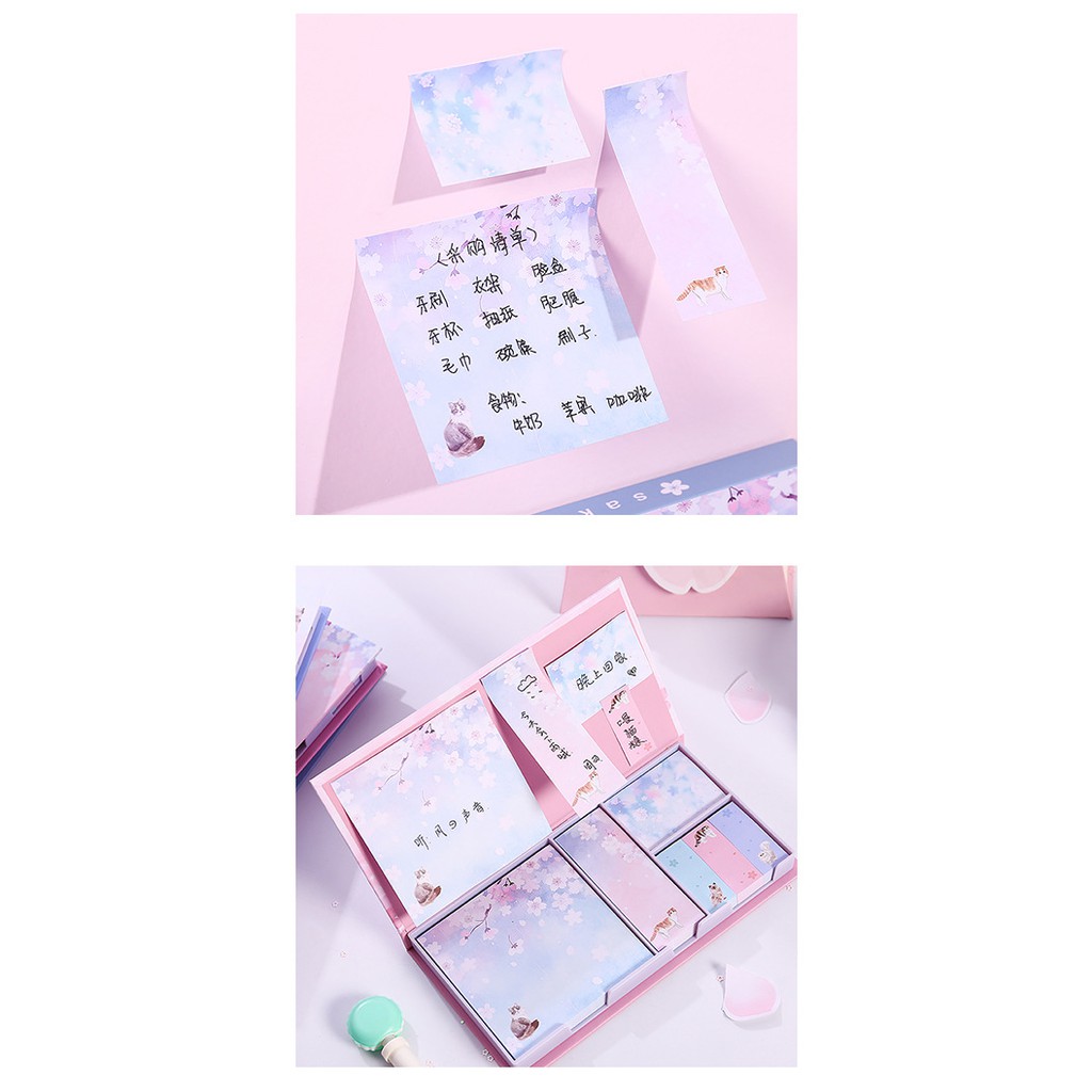 Set giấy note ghi chú đủ size siêu tiết kiệm