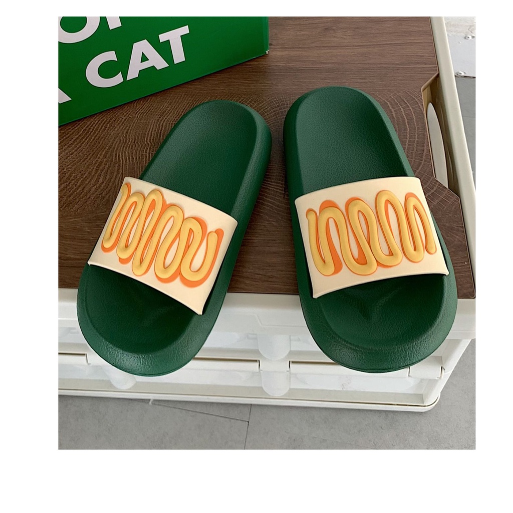 Dép quai ngang unisex đế dày thời thượng - US7543