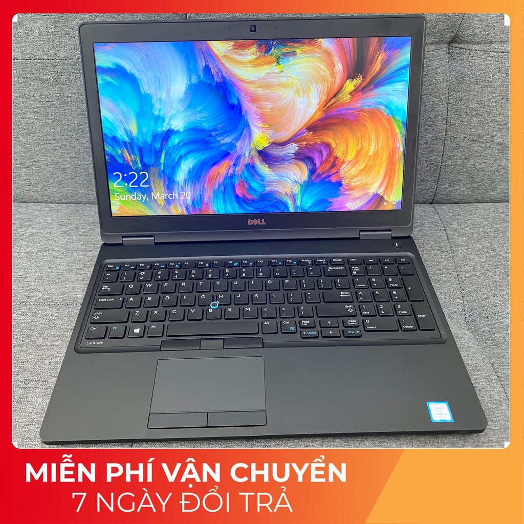 Laptop Dell Latitude E5580 i7-7820HQ Ram 8GB SSD 256GB VGA Rời Màn 15'6 inch FHD [ BẢO HÀNH 3 - 12 THÁNG ]