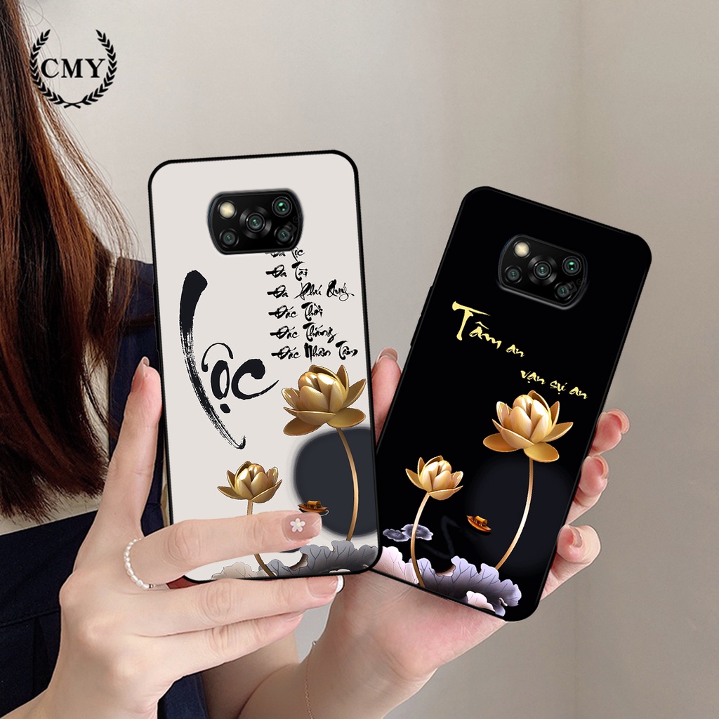 Ốp lưng Xiaomi Poco X3 / Poco X3 Pro in hình phong cách chữ thư pháp cha mẹ, tài lộc