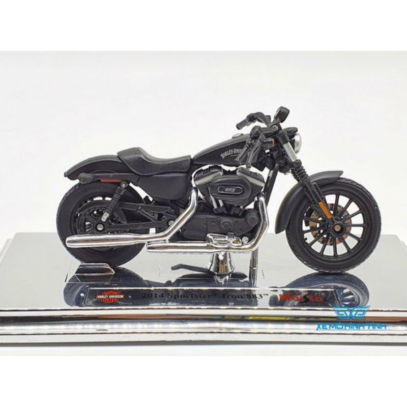 XE MÔ HÌNH HARLEY DAVIDSON 2014 SPORTSTER IRON 883 1:18 ( ĐEN) MAISTO
