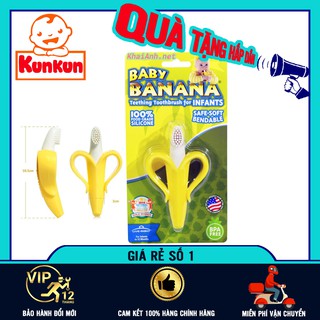 Gặm nướu hình chuối baby banana cao cấp cho bé